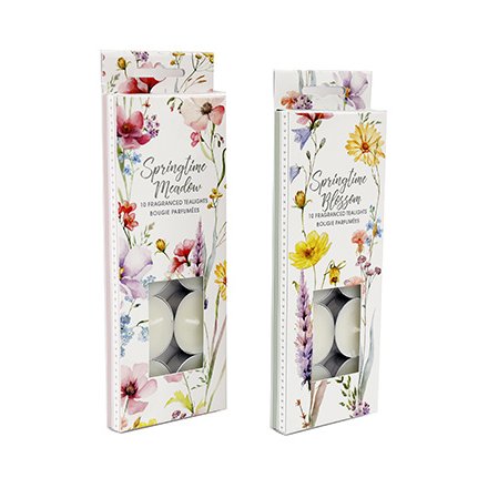 21.5cm Spring Tea Lights, Pk10 