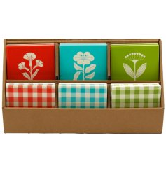 Protect surfaces in style with our delightful Summer House Coaster