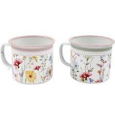 Charming spring floral design adds colour and cheer to your teatime