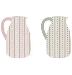 Infuse your living space with the gentle beauty of spring using these charming printed vases