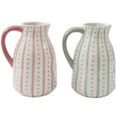 Bring fresh floral charm to your home with this beautifully printed spring vase