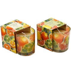 Infuse your home with the lively, invigorating fragrance of our Citrus Candlepots