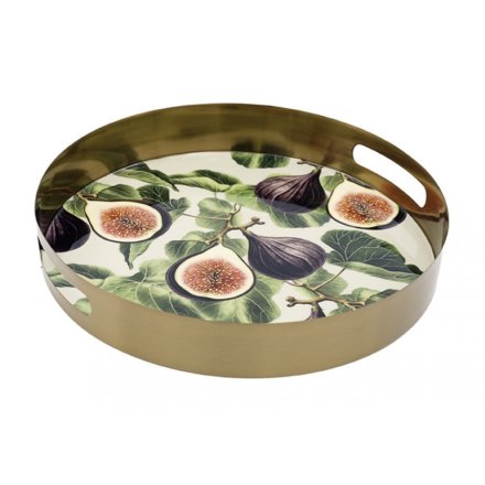 Fig Metal Tray, 28cm 
