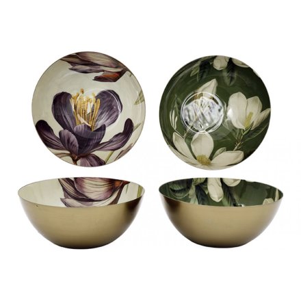 2/A Metal Flower Bowl, 16cm 