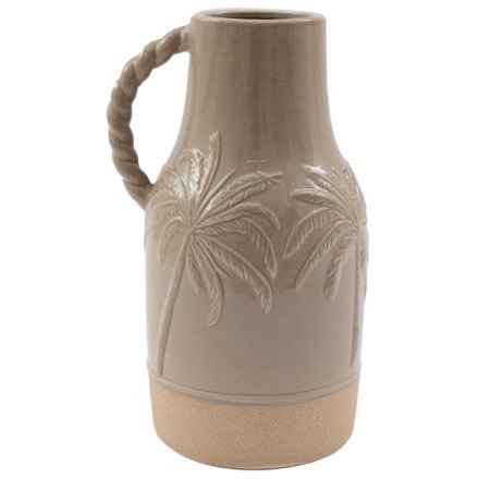 Palm Jug Vase , 20.5cm 