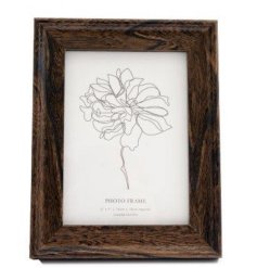 a delightful rustic wooden frame to showcase your photos