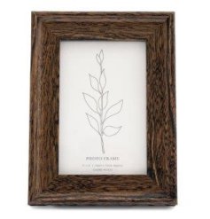 an enchanting wooden-style photo frame