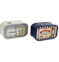 delightful vintage-inspired sardine-shaped ceramic vase