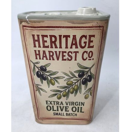 Ceramic Olive Oil Can Vase, 24cm