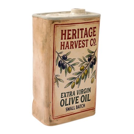 Olive Can Vase, 24cm 