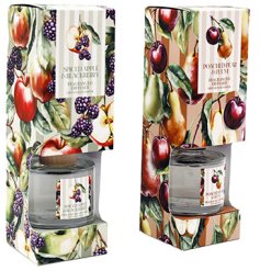 Infuse your space with the bright and refreshing fragrance of lush orchard fruits for enduring freshness