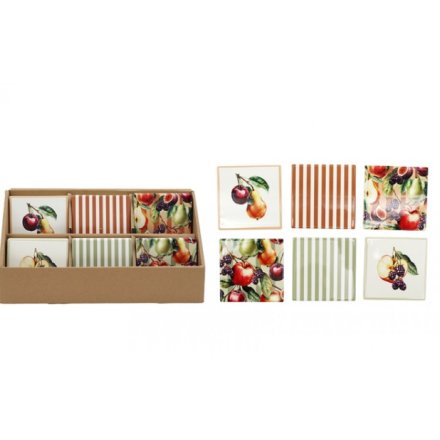 2/A Orchard Print Coaster, 10cm 