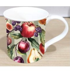 Graceful orchard-themed mug ideal for enjoying your favourite hot beverages