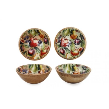 2/A Enamel Orchard Bowl, 17.5cm 