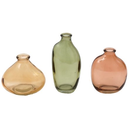 S/3 Orchard Organic Vases, 15CM 