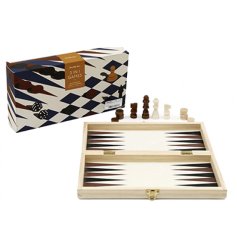 Three timeless games combined in one elegant, space-saving set for endless entertainment