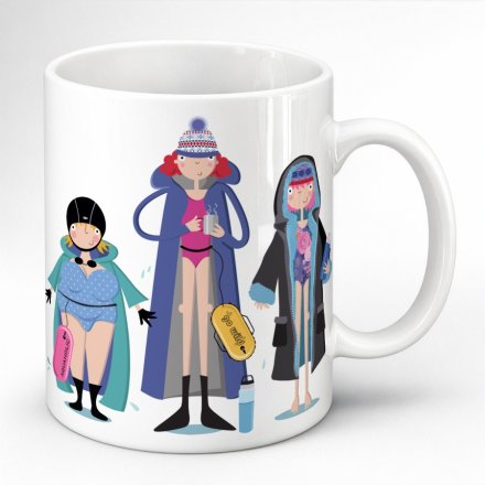 9.5cm Pink Pig Wild Swimmers Mug