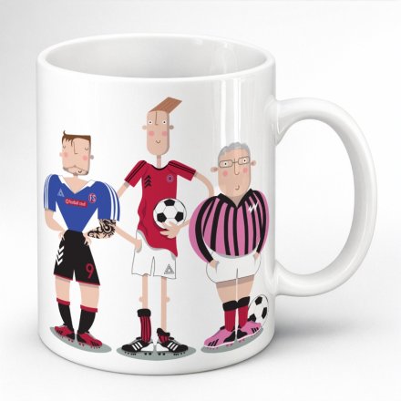 9.5cm Pink Pig Football Mug