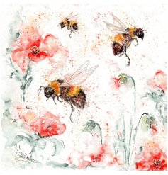 A charming floral and bees design to brighten any occasion
