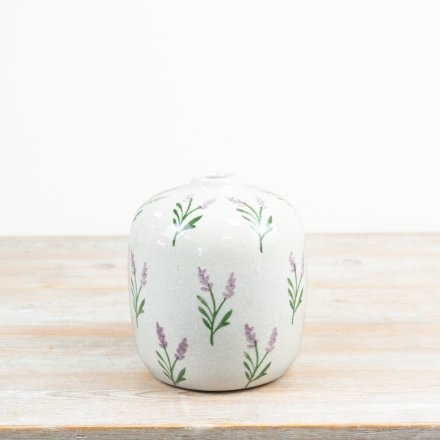 Urn Lavender Vase, 19.5cm 