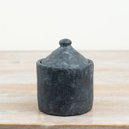 a rustic-inspired organiser with a textured finish
