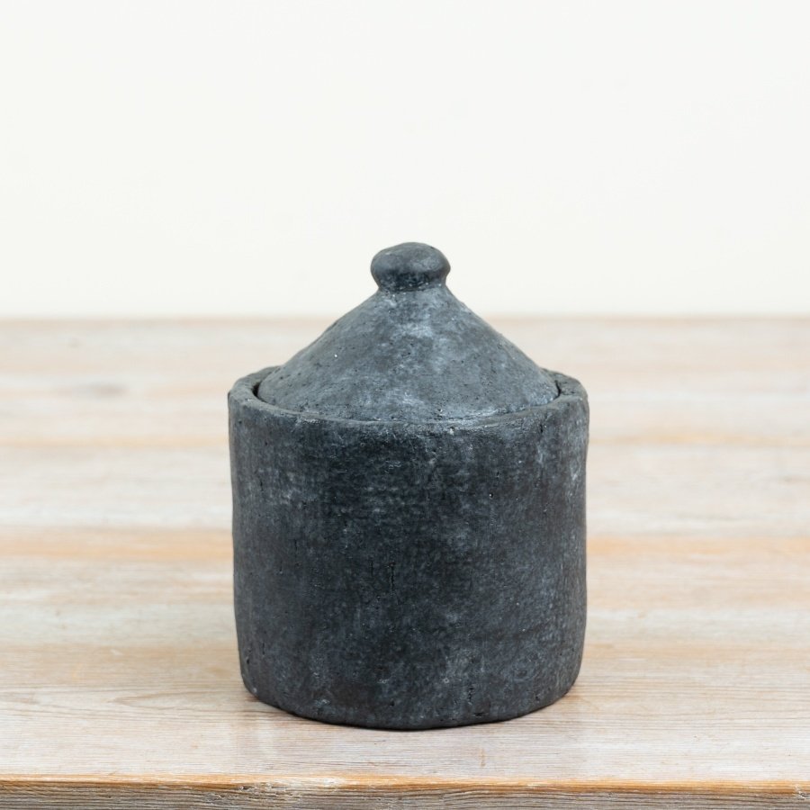 rustic storage solution with a lid