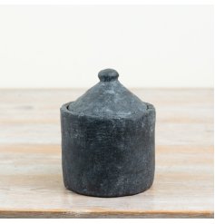 a rustic-inspired organiser with a textured finish