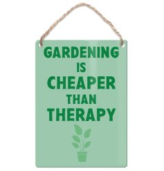 Illuminate your garden with this delightful metal dangler celebrating your passion for gardening