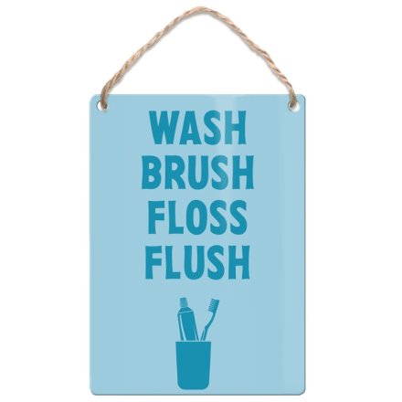 9cm Wash Brush Floss Flush Mini Dangler Sign