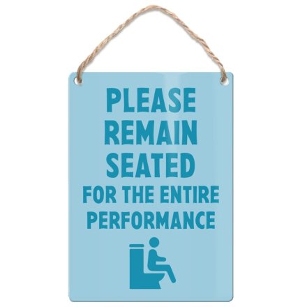 9cm Please Remain Seated Mini Dangler Sign