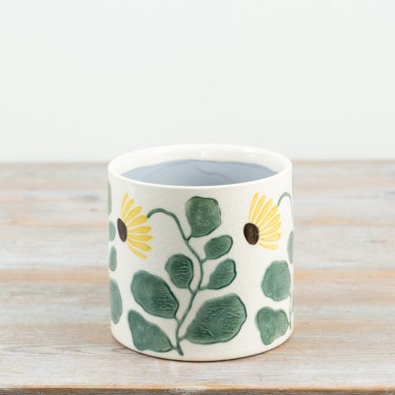 Beautiful sunflower planter to brighten up any room