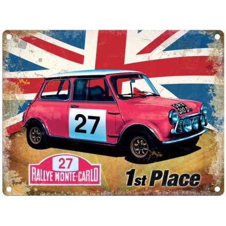 Monte Carlo Metal Sign, 20cm 