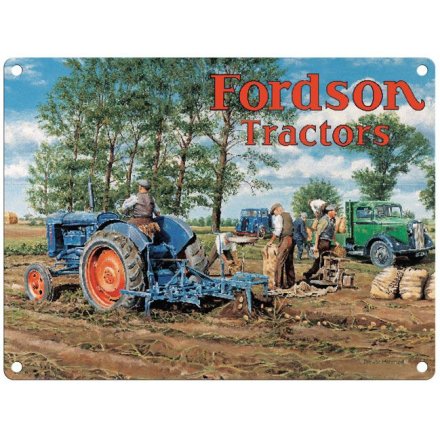 20cm Fordson Tractor Metal Sign