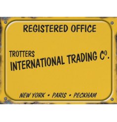 Authentic vintage-style Only Fools and Horses metal sign