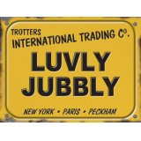a fun trotters trading metal sign 