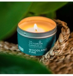 Bring the crisp, woody essence of pine forests into your home with this refreshing candle