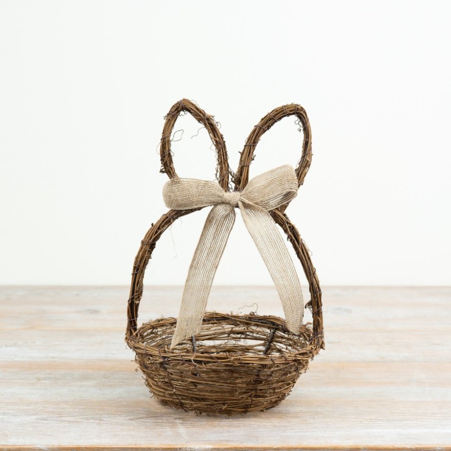 Rattan Bunny Basket, 12cm 