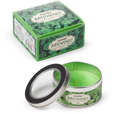 8cm Goloka Patchouli Wax Candle Tin