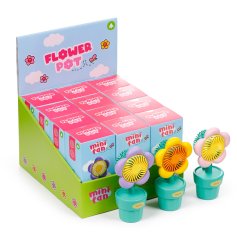 Charming USB-powered mini fan in a flower pot design for refreshing airflow anywhere
