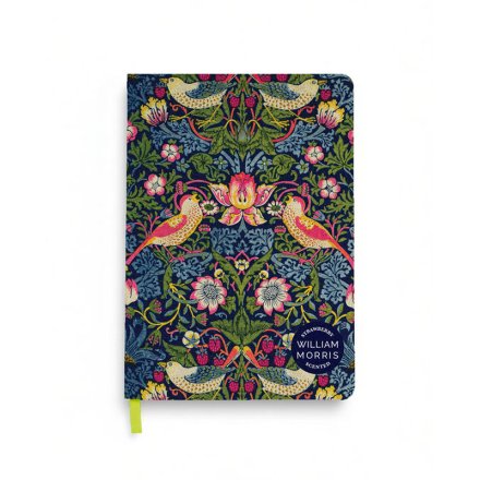 William Morris Strawberry Thief A5 Notebook, 21cm 