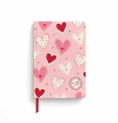 a charming scented heart notebook