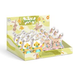 Charming spring-themed water puzzle with playful chick and eggs for endless fun