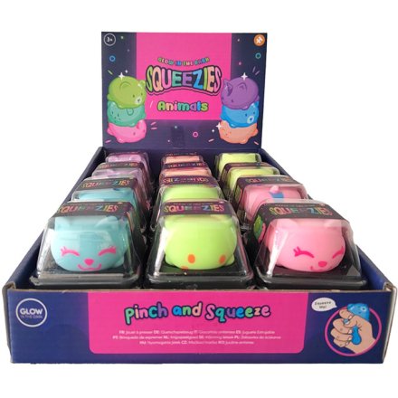 Stretchy Glow In The Dark Animal Toy, 4.5cm 