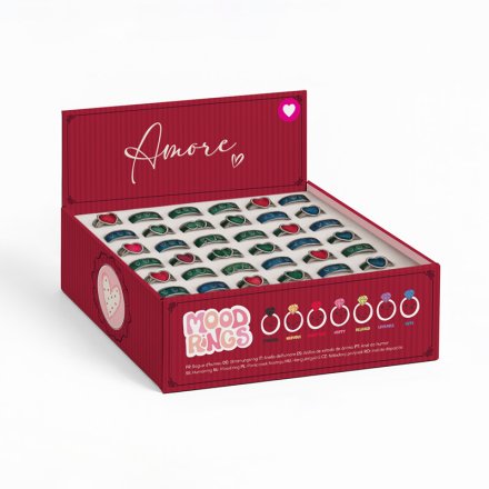 Amore Heart Mood Ring, 2cm 