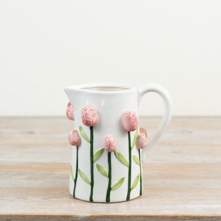 Step into spring with this stunning 3D roses jug vase 