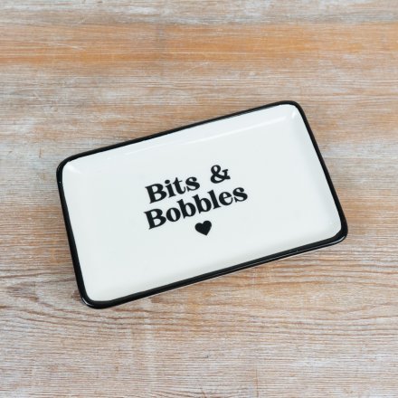 "Bits & Bobbles" Trinket Tray, 17cm 