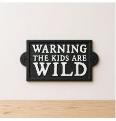 Bring a cheeky smile to your home with this sturdy, playful family wall plaque