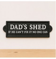 Charming cast iron sign for your garden shed or workshop