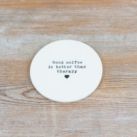 A delightful coaster designed especially for enthusiasts of good coffee