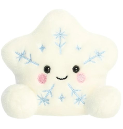 an enchanting soft snowflake plush from the beloved Palm Pal range
